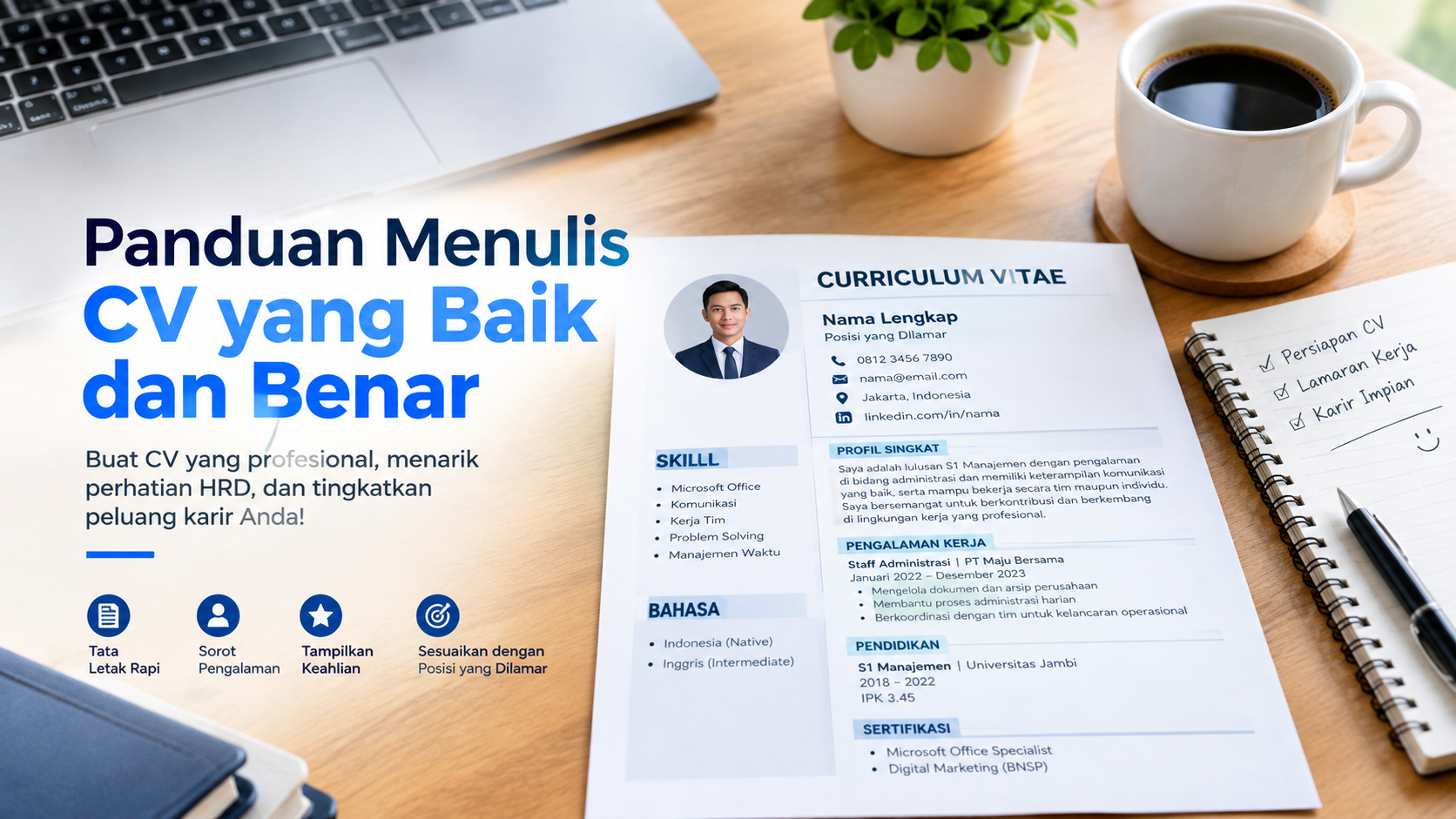 Panduan menulis Cv yang baik dan benar